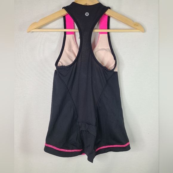 Lululemon Cardio Kick Tank Pinkelicious / Parfait Pink / Black size 4 - Picture 5 of 5
